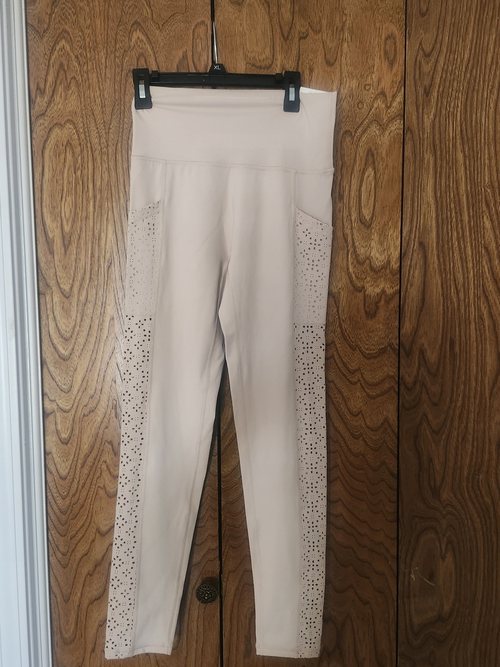 aerie High-Waist Laser-Cut Leggings - Light Pink